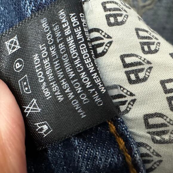 Artful Dodger Baggy Mens Bird Of Prey Embroidered Jeans Straight Wide Y2K 40x34 - Picture 11 of 12